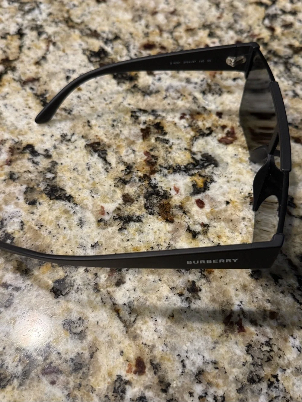 Burberry Black Shield Sunglasses with Tan Case